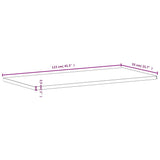 vidaXL Desk Top 80x55x2.5 cm Solid Beech Wood