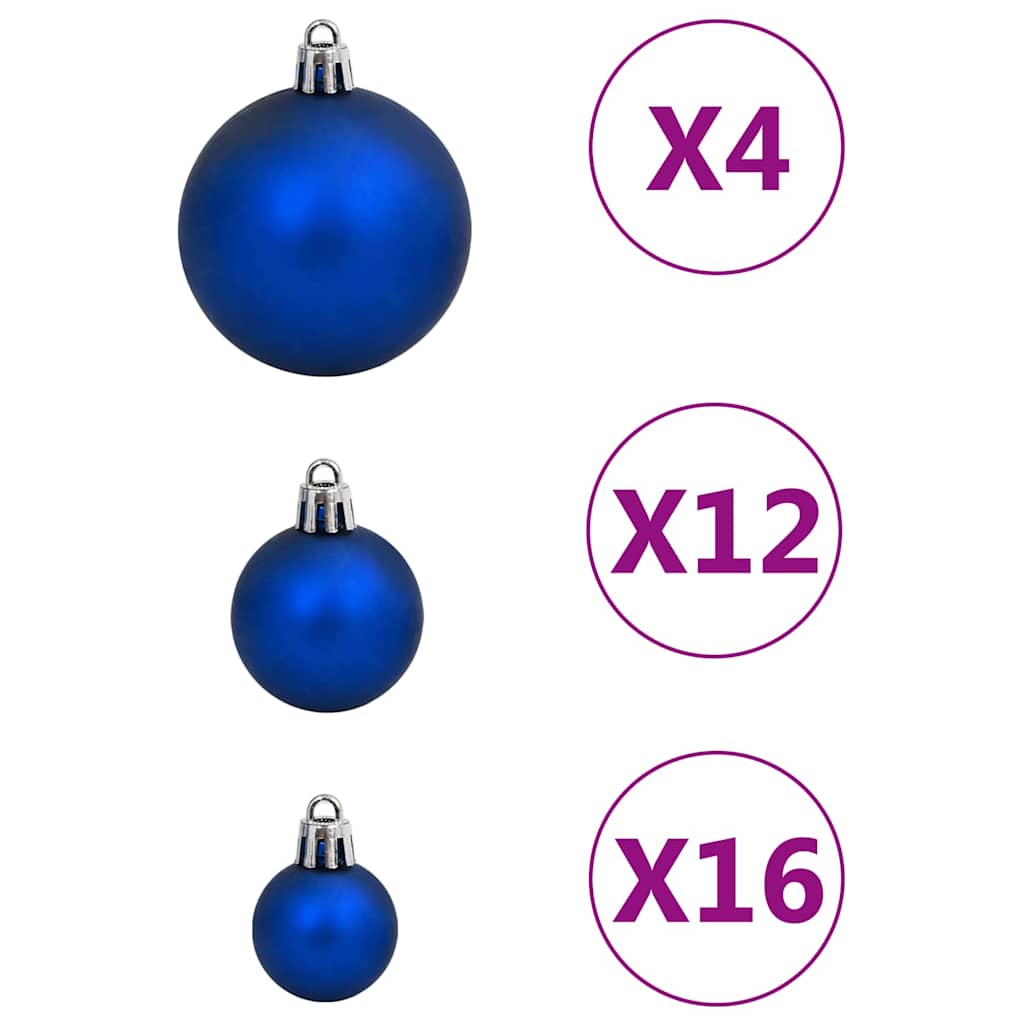 vidaXL 111-delige Kerstballenset polystyreen goudkleurig