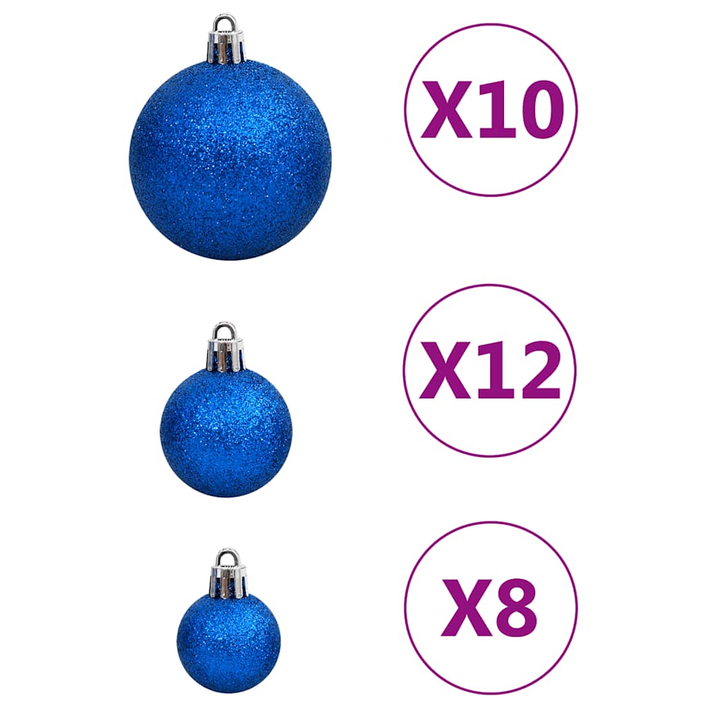 vidaXL 111-delige Kerstballenset polystyreen goudkleurig