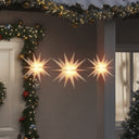 vidaXL Kerstlampen met LED's 3 st inklapbaar rood