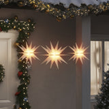vidaXL Kerstlampen met LED's 3 st inklapbaar rood