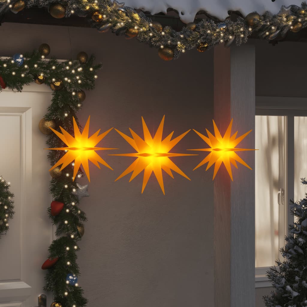 vidaXL Kerstlampen met LED's 3 st inklapbaar rood