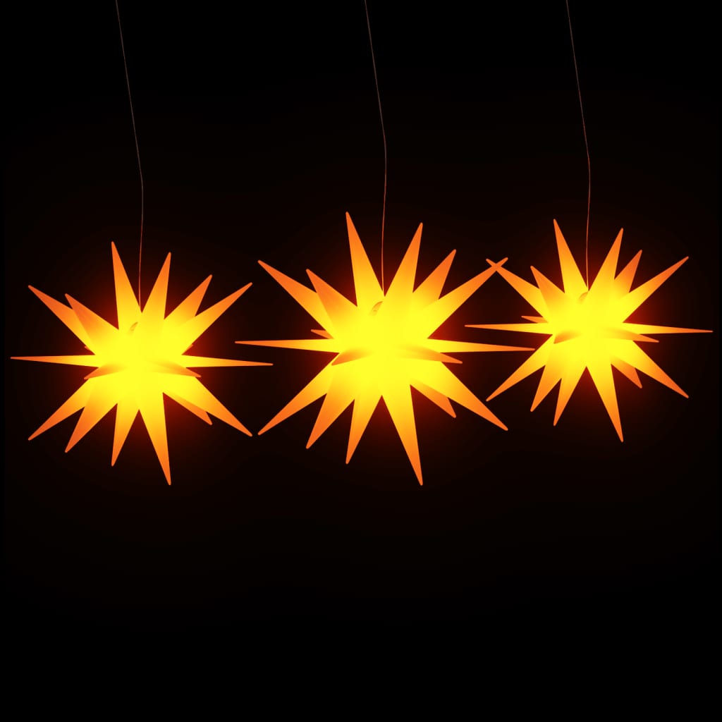 vidaXL Kerstlampen met LED's 3 st inklapbaar rood