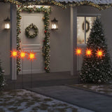 vidaXL Christmas Lights with Ground Spike and LEDs 3 pcs 35 cm Red