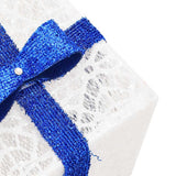 vidaXL Kerstfiguur cadeaudoos 3 st verlicht 64 warmwitte LED's