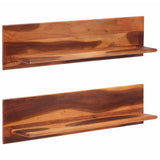 vidaXL Wandschappen 2 st 58x26x20 cm massief acaciahout