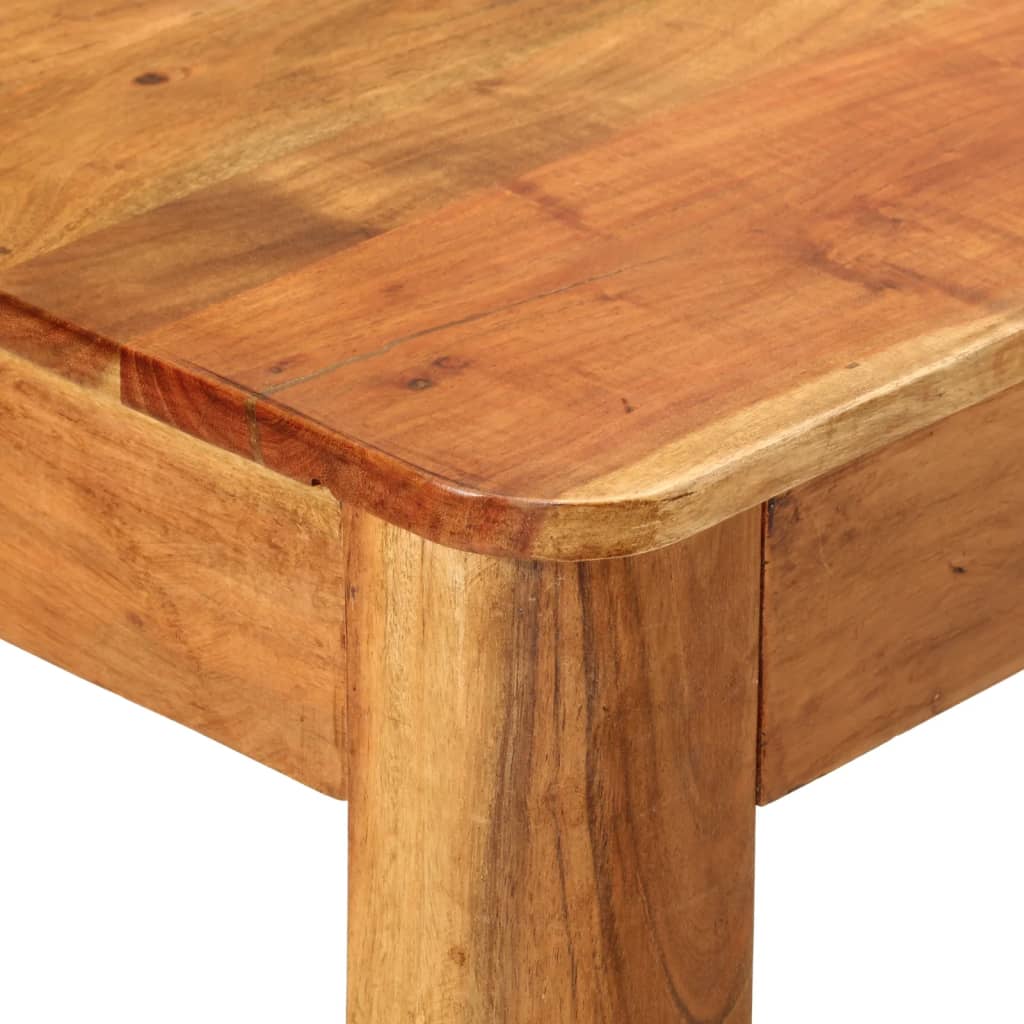 vidaXL Dining Table 110x55x76 cm Solid Acacia Wood