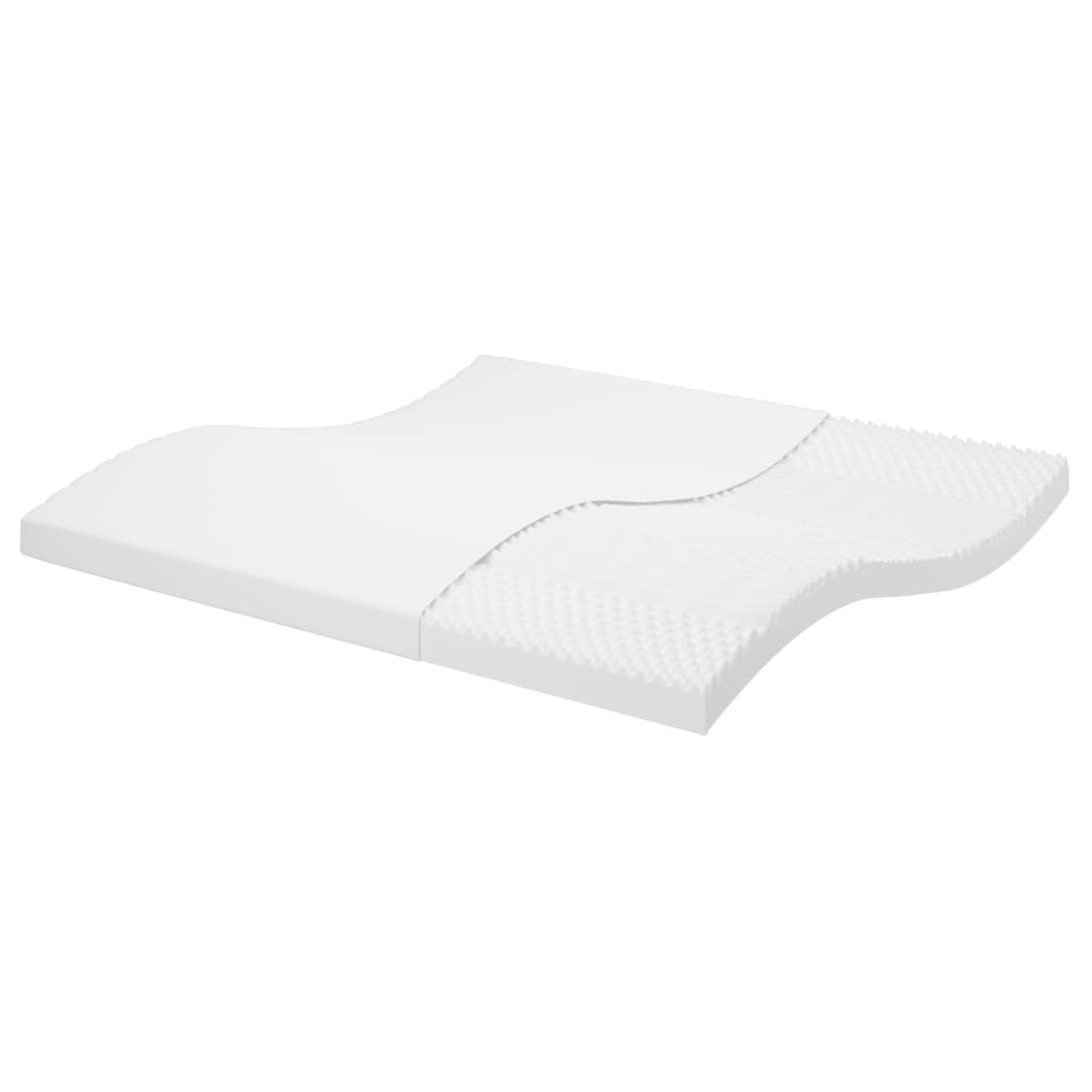vidaXL Schuimmatras 7 zones hardheid 20 ILD 80x200 cm wit