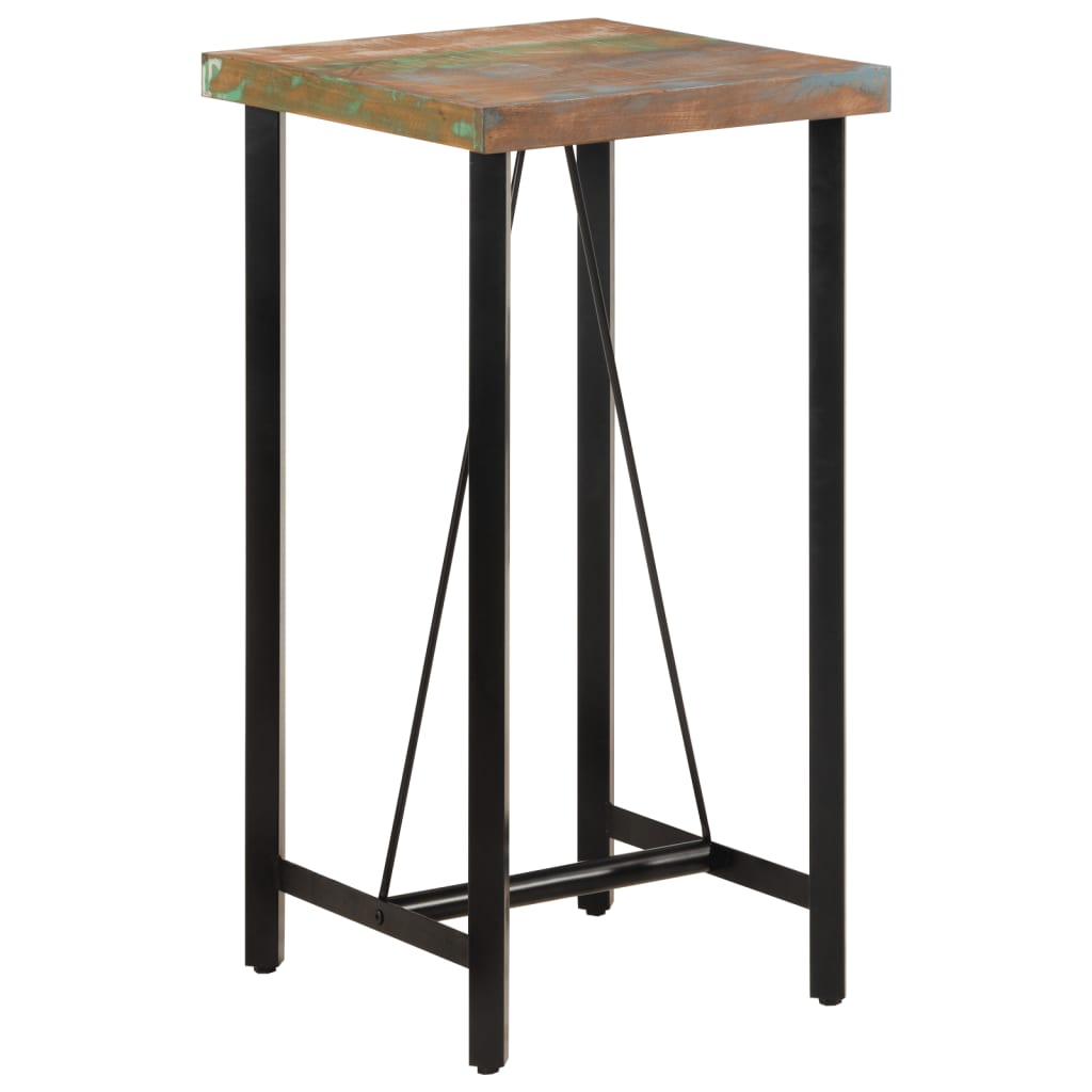 vidaXL Bar Table 60x60x107 cm Solid Reclaimed Wood