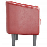 vidaXL Tub Chair faux leather black
