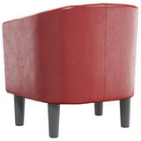 vidaXL Tub Chair faux leather black
