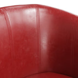 vidaXL Tub Chair faux leather black