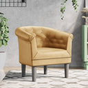 vidaXL Cantilever chair artificial leather brown