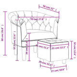 vidaXL Cantilever chair artificial leather brown