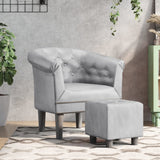 vidaXL Cantilever chair artificial leather brown