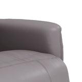 vidaXL Fauteuil verstelbaar met voetensteun kunstleer crèmekleurig