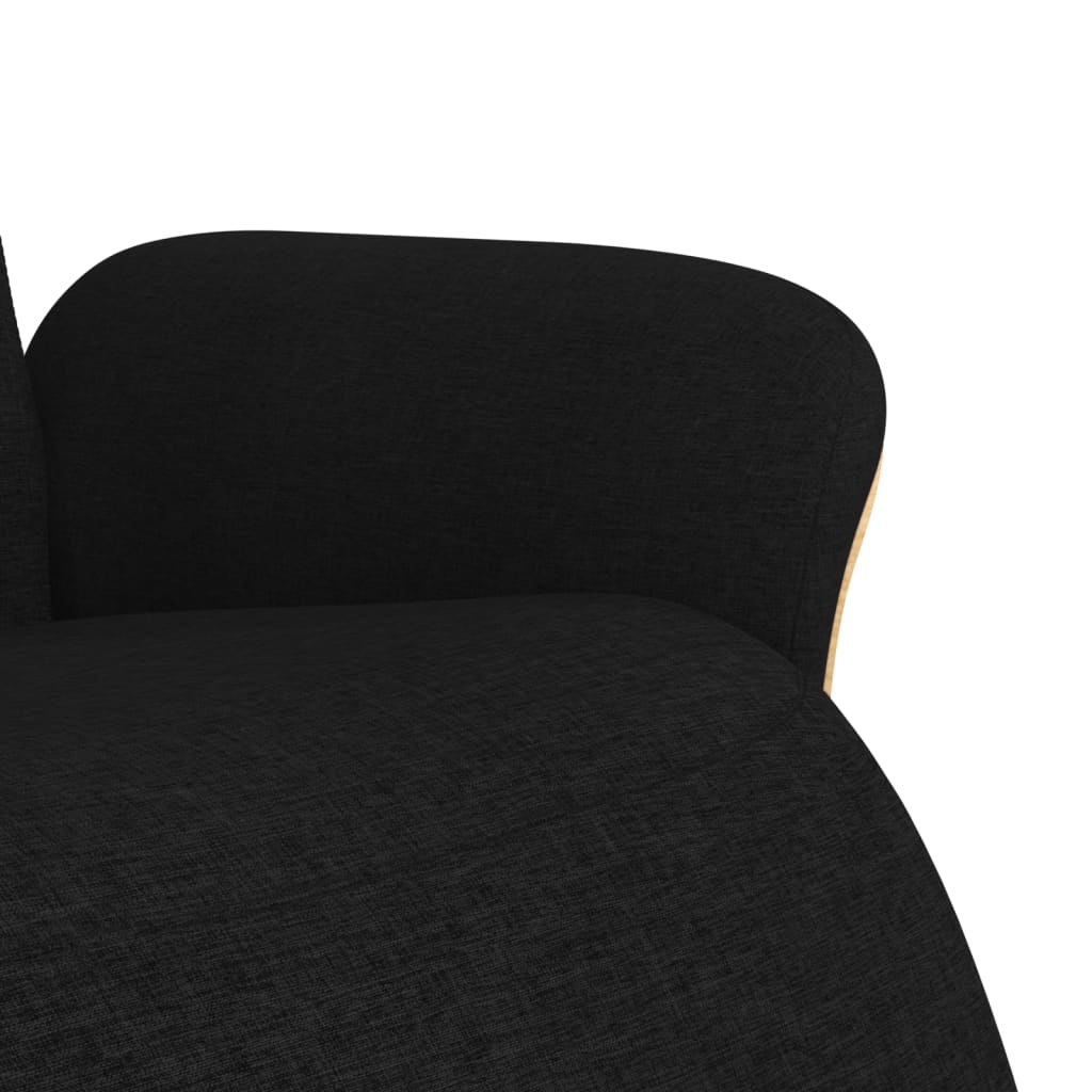 vidaXL Fauteuil verstelbaar met voetensteun stof lichtgrijs