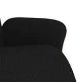 vidaXL Fauteuil verstelbaar met voetensteun stof lichtgrijs