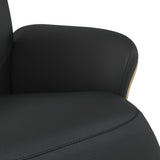 vidaXL Fauteuil verstelbaar met voetensteun kunstleer crèmekleurig