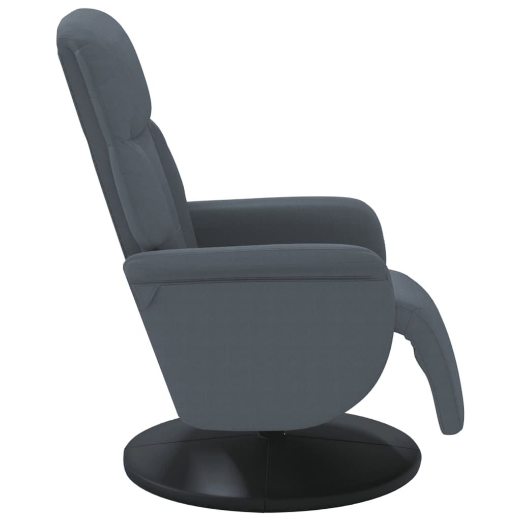 vidaXL Fauteuil met voetensteun verstelbaar fluweel blauw