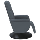 vidaXL Fauteuil met voetensteun verstelbaar fluweel blauw