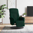 vidaXL Fauteuil met voetensteun verstelbaar fluweel blauw