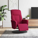 vidaXL Fauteuil met voetensteun verstelbaar fluweel blauw