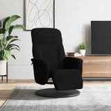 vidaXL Fauteuil met voetensteun verstelbaar fluweel blauw