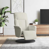vidaXL Fauteuil met voetensteun verstelbaar fluweel blauw