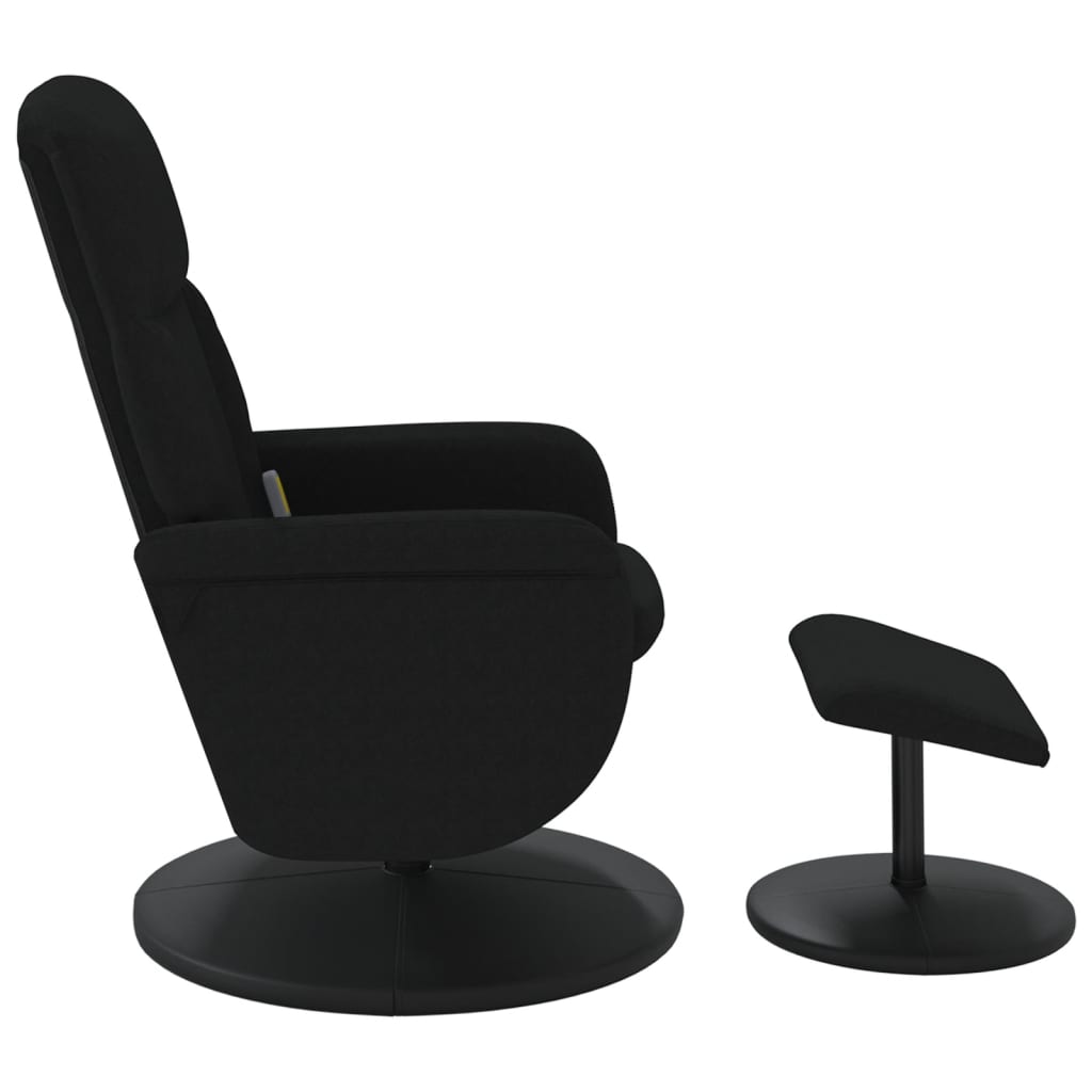vidaXL Adjustable Massage Recliner with Footstool Velvet Dark Grey