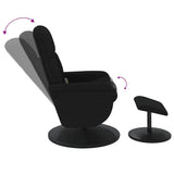 vidaXL Adjustable Massage Recliner with Footstool Velvet Dark Grey