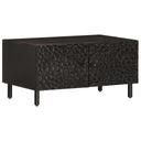 vidaXL Coffee Table 80x50x40 cm Solid Mango Wood Black