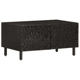vidaXL Coffee Table 80x50x40 cm Solid Mango Wood Black