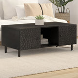 vidaXL Coffee table 100x54x40 cm solid mango wood black