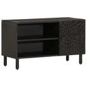 vidaXL TV Cabinet 80x31x46 cm Solid Mango Wood Black