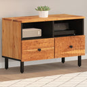vidaXL Tv-meubel 70x33x46 cm massief mangohout zwart