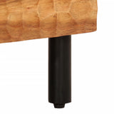 vidaXL Tv-meubel 70x33x46 cm massief mangohout zwart