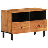 vidaXL Tv-meubel 70x33x46 cm massief mangohout zwart