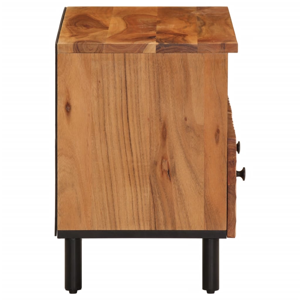 vidaXL Tv-meubel 70x33x46 cm massief mangohout zwart