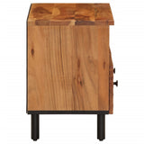 vidaXL Tv-meubel 70x33x46 cm massief mangohout zwart