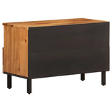 vidaXL Tv-meubel 70x33x46 cm massief mangohout zwart