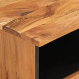 vidaXL Tv-meubel 70x33x46 cm massief mangohout zwart