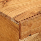 vidaXL Salontafel 80x50x40 cm massief mangohout zwart
