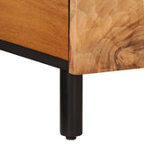 vidaXL Coffee table 100x54x40 cm solid mango wood black