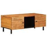vidaXL Coffee table 100x54x40 cm solid mango wood black
