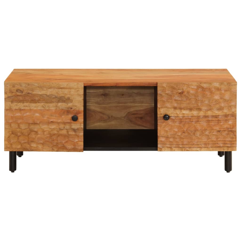 vidaXL Coffee table 100x54x40 cm solid mango wood black