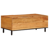 vidaXL Coffee table 100x54x40 cm solid mango wood black