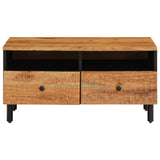 vidaXL Coffee Table 80x54x40 cm Solid Mango Wood Black