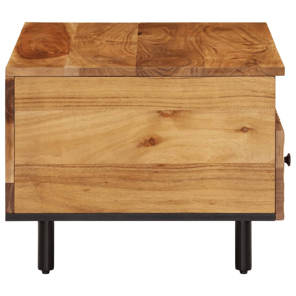 vidaXL Coffee Table 80x54x40 cm Solid Mango Wood Black