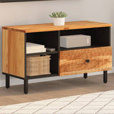 vidaXL Tv-meubel 80x33x46 cm massief mangohout zwart